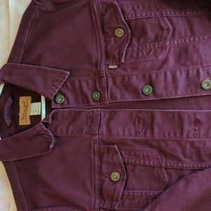 Women's Levi's Burgundy Denim Jacket